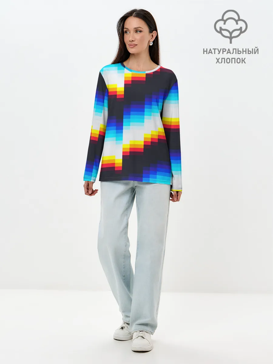 Лонгслив женский. Хлопок / pantone