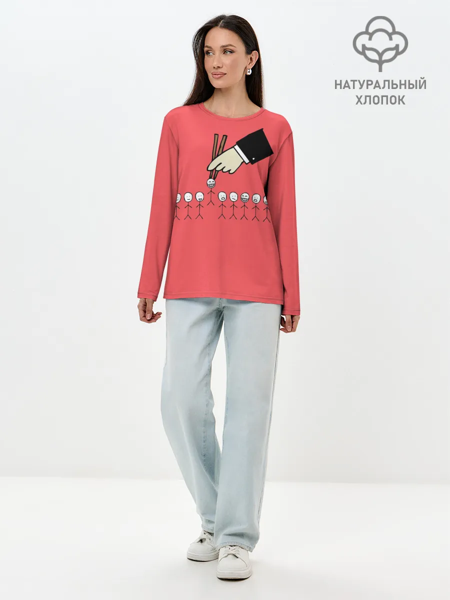 Лонгслив женский. Хлопок / HR