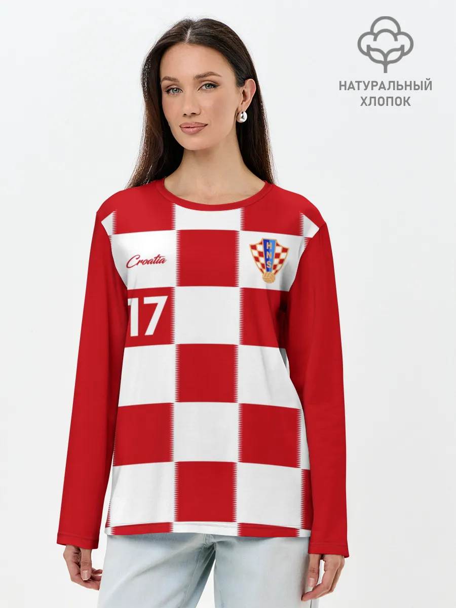 Лонгслив женский. Хлопок / Марио Манджукич