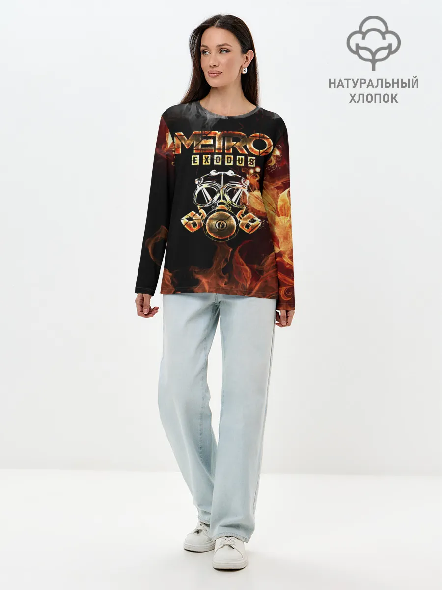 Лонгслив женский. Хлопок / Метро: Исход