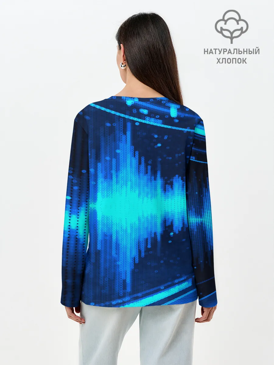 Лонгслив женский. Хлопок / эквалайзер