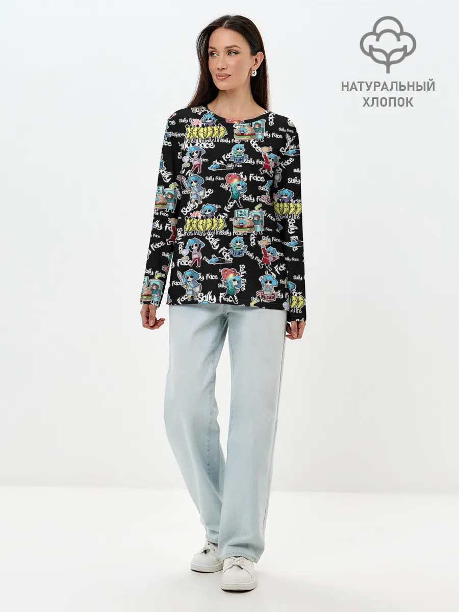 Лонгслив женский. Хлопок / Sally Face