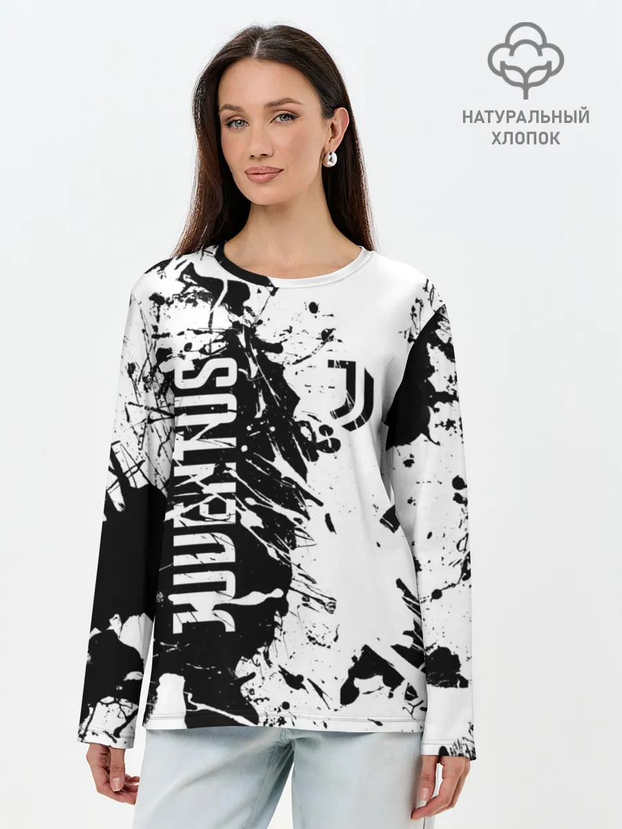 Лонгслив женский. Хлопок / JUVENTUS