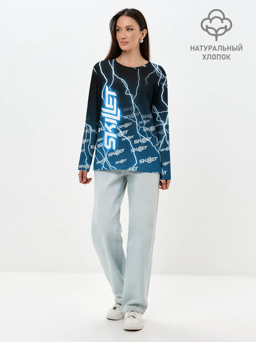 Лонгслив женский. Хлопок / SKILLET