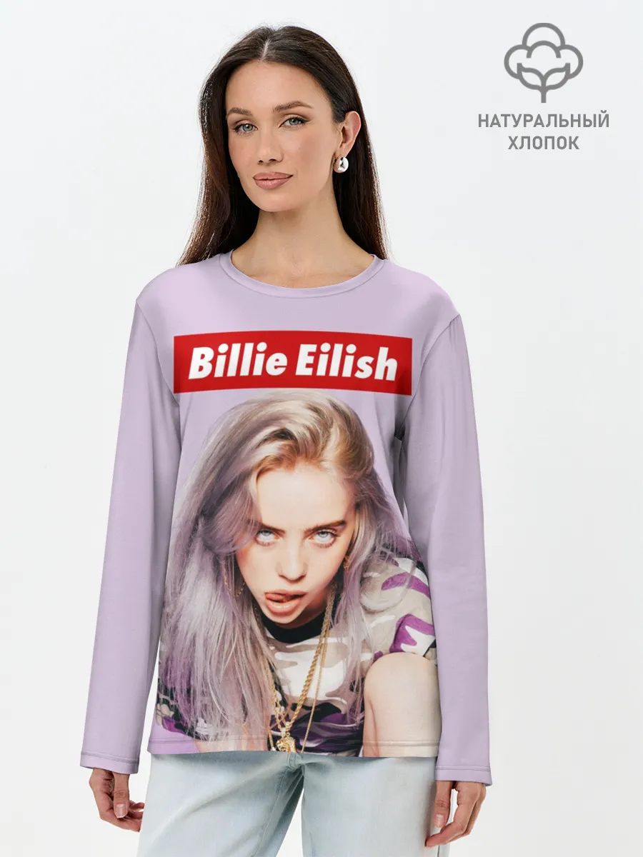 Лонгслив женский. Хлопок / Billie Eilish