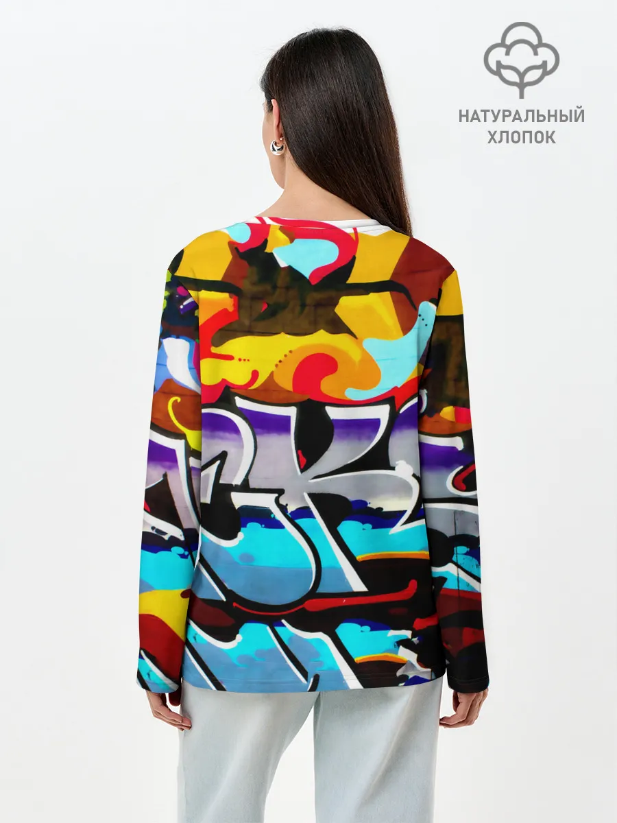 Лонгслив женский. Хлопок / urban neon