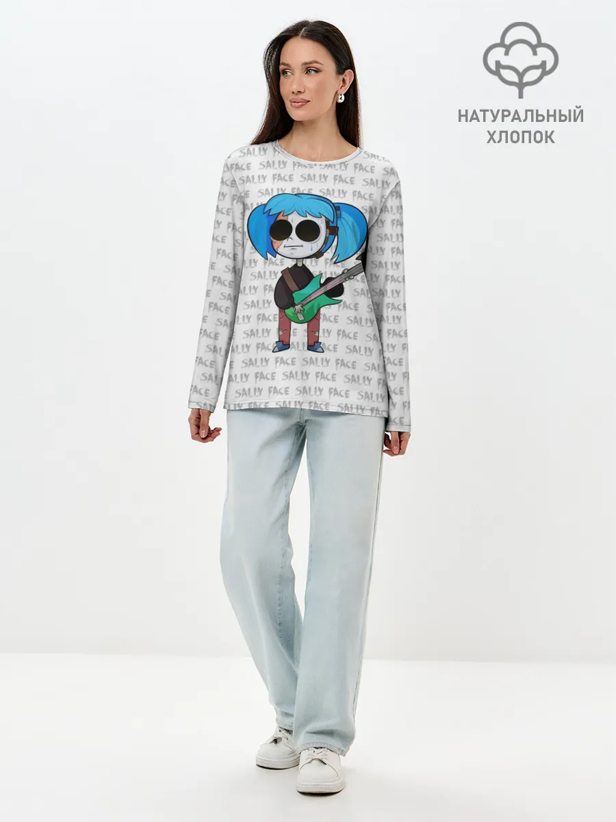 Лонгслив женский. Хлопок / Sally Face