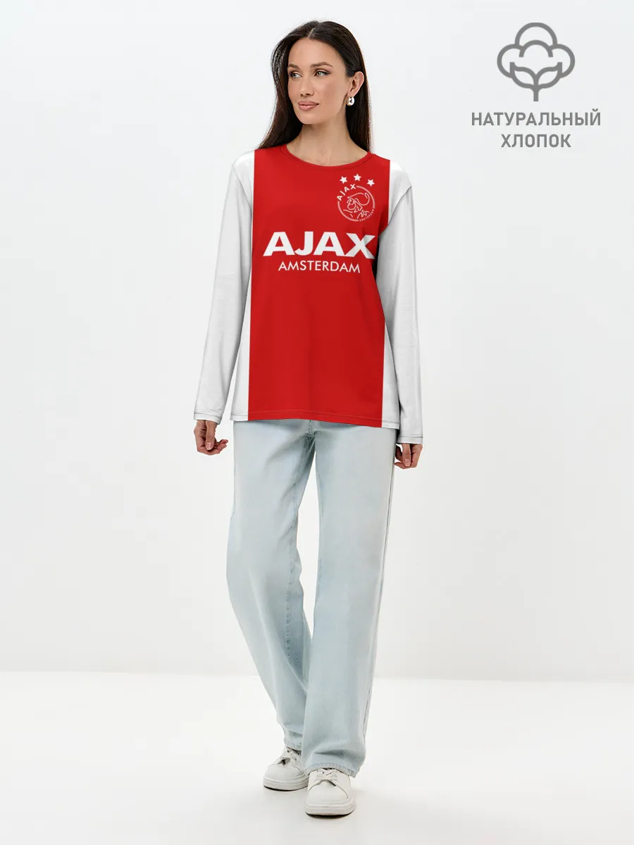 Лонгслив женский. Хлопок / Аякс
