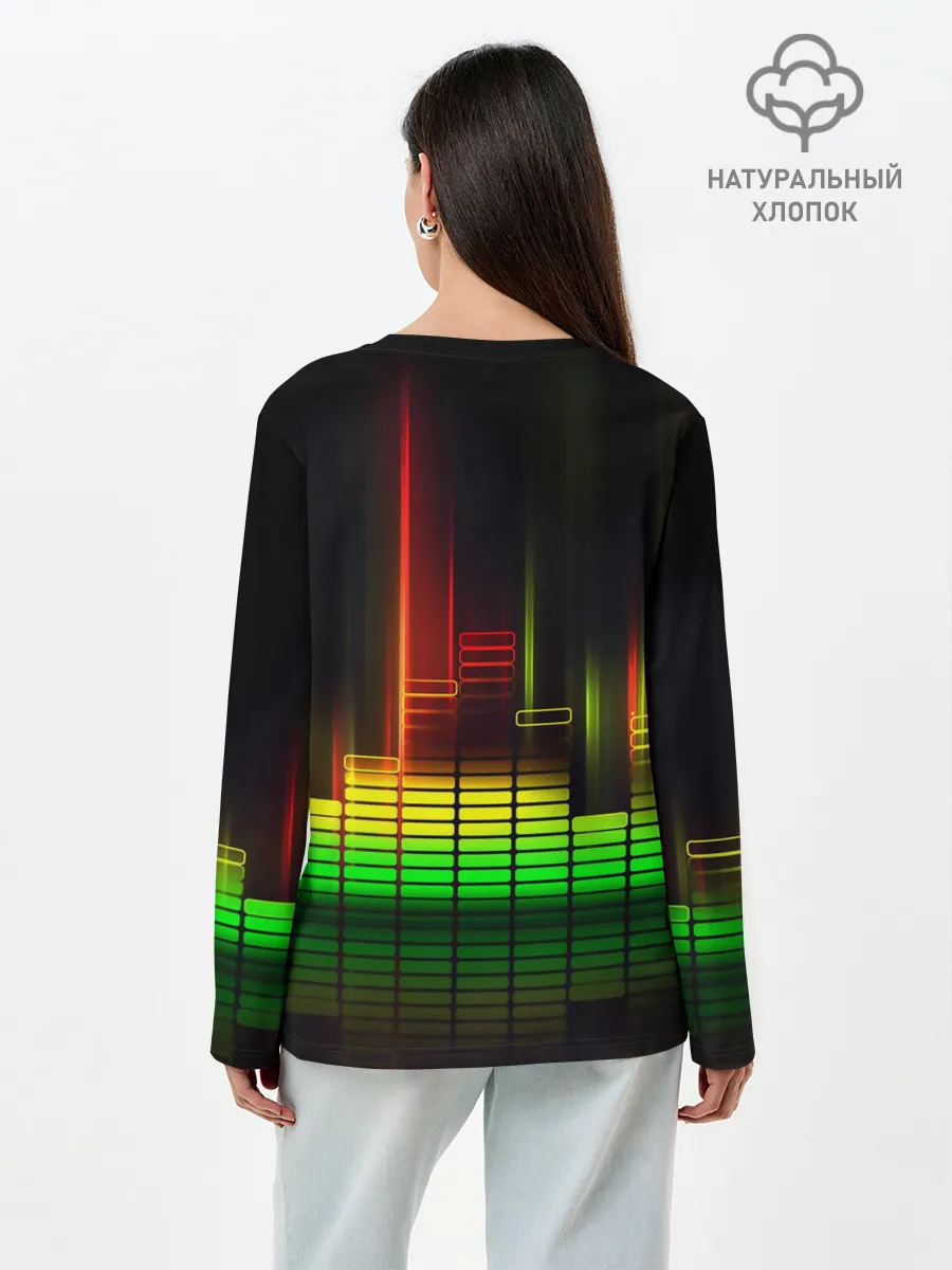 Лонгслив женский. Хлопок / эквалайзер