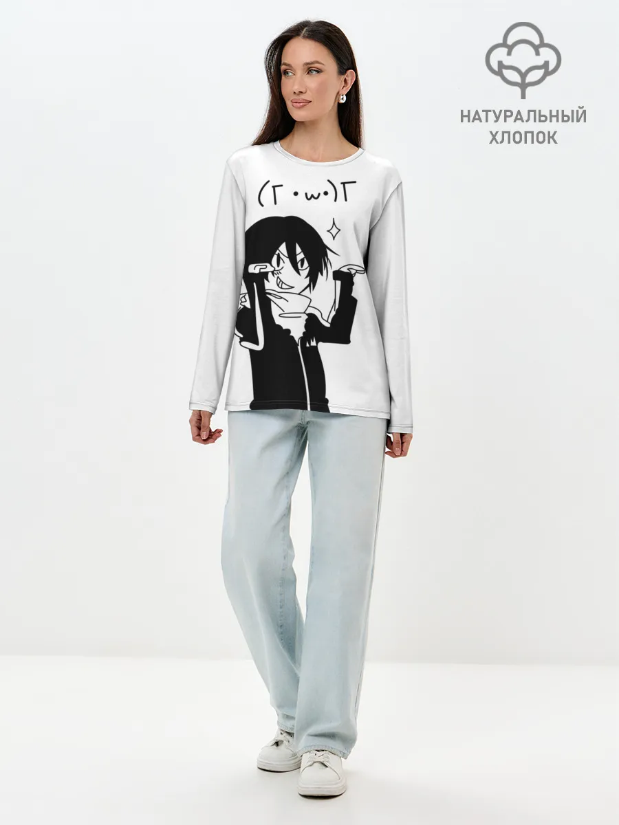 Лонгслив женский. Хлопок / KAWAII YATO