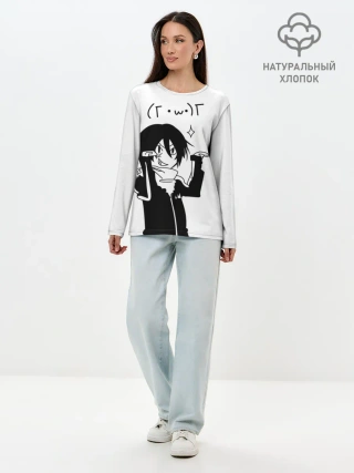 Лонгслив женский. Хлопок / KAWAII YATO