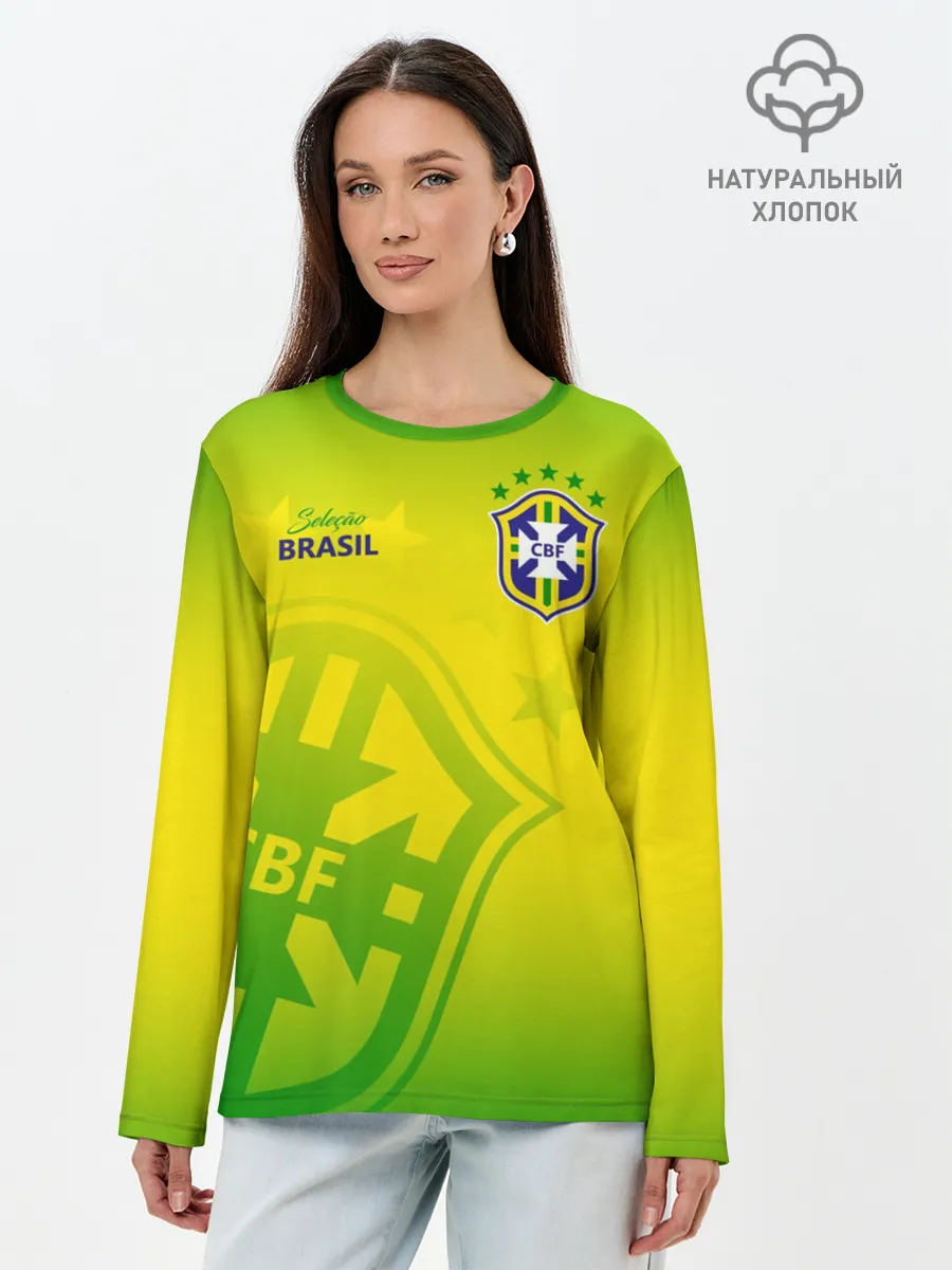 Лонгслив женский. Хлопок / Бразилия