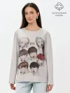 Лонгслив женский. Хлопок / BTS