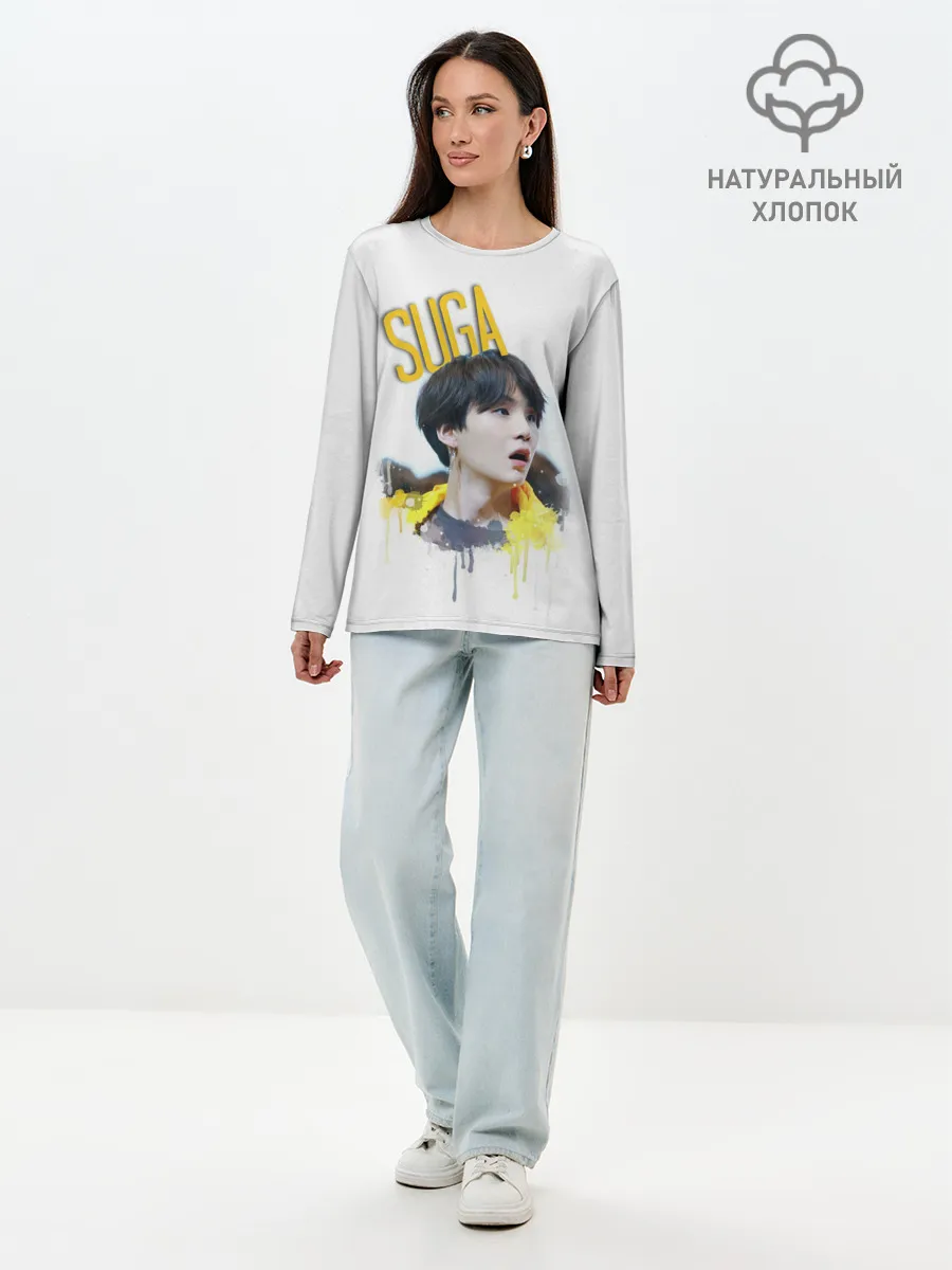 Лонгслив женский. Хлопок / BTS