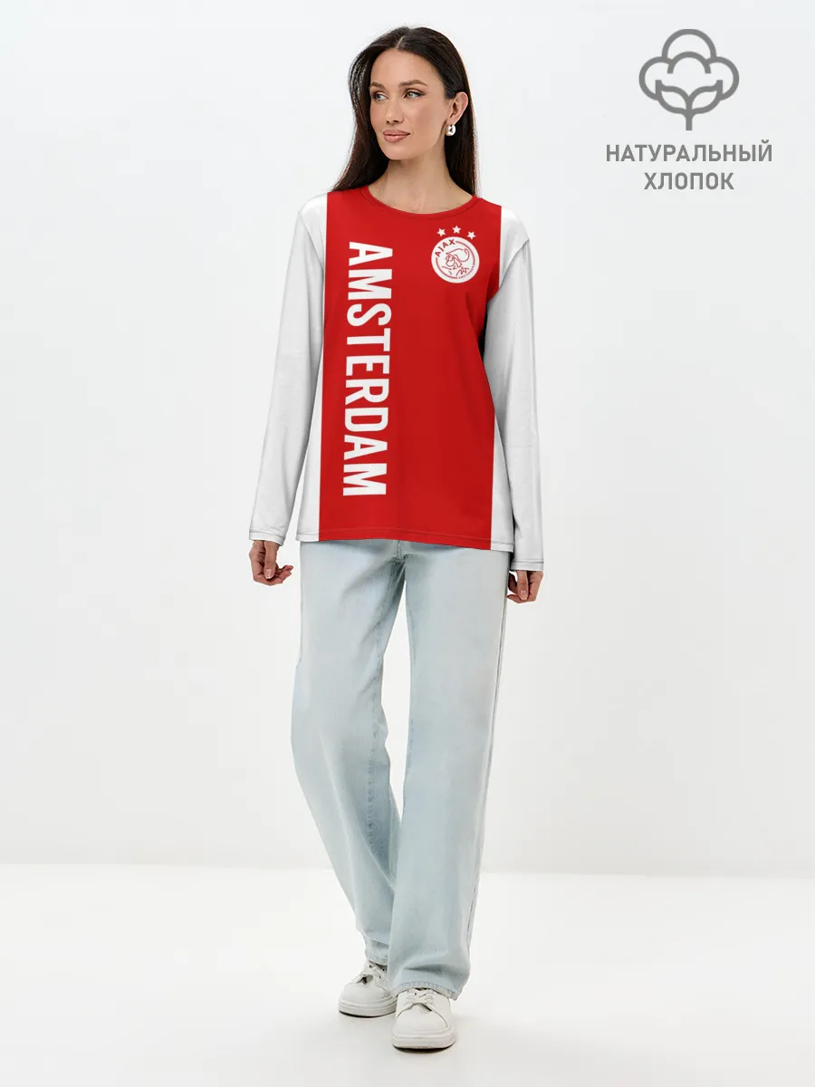 Лонгслив женский. Хлопок / Аякс