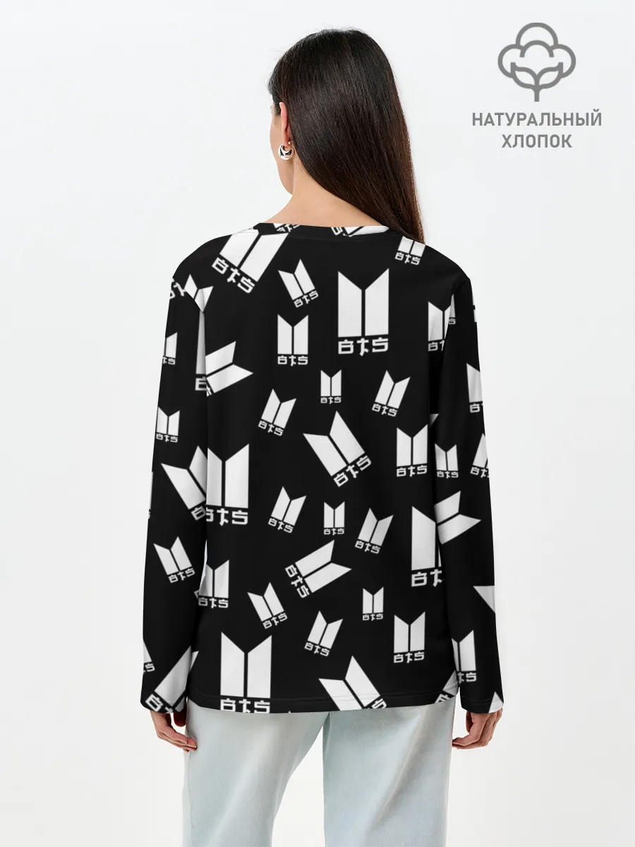 Лонгслив женский. Хлопок / BTS WE ARE BULLETPROOF