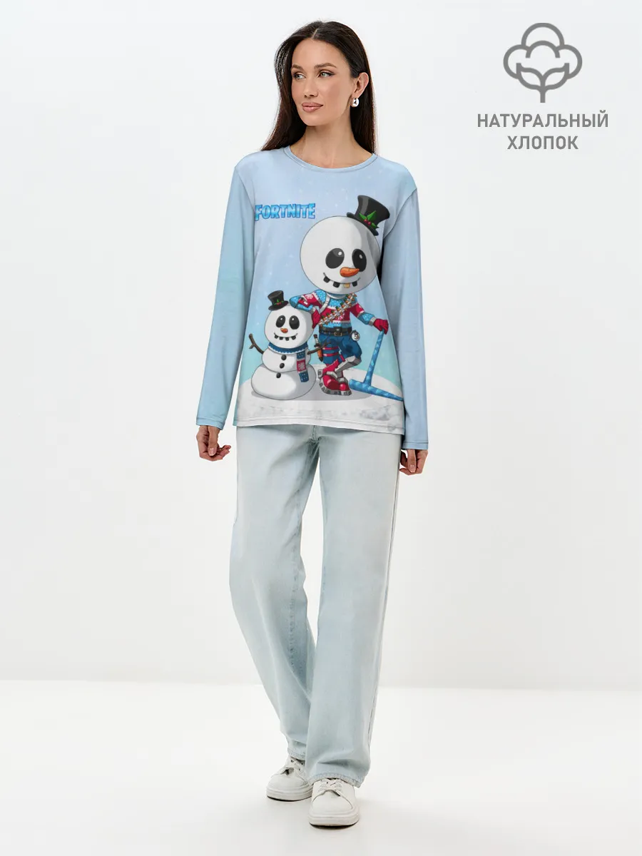 Лонгслив женский. Хлопок / FORTNITE