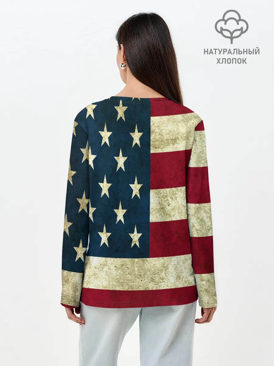 Лонгслив женский. Хлопок / usa collection 2019
