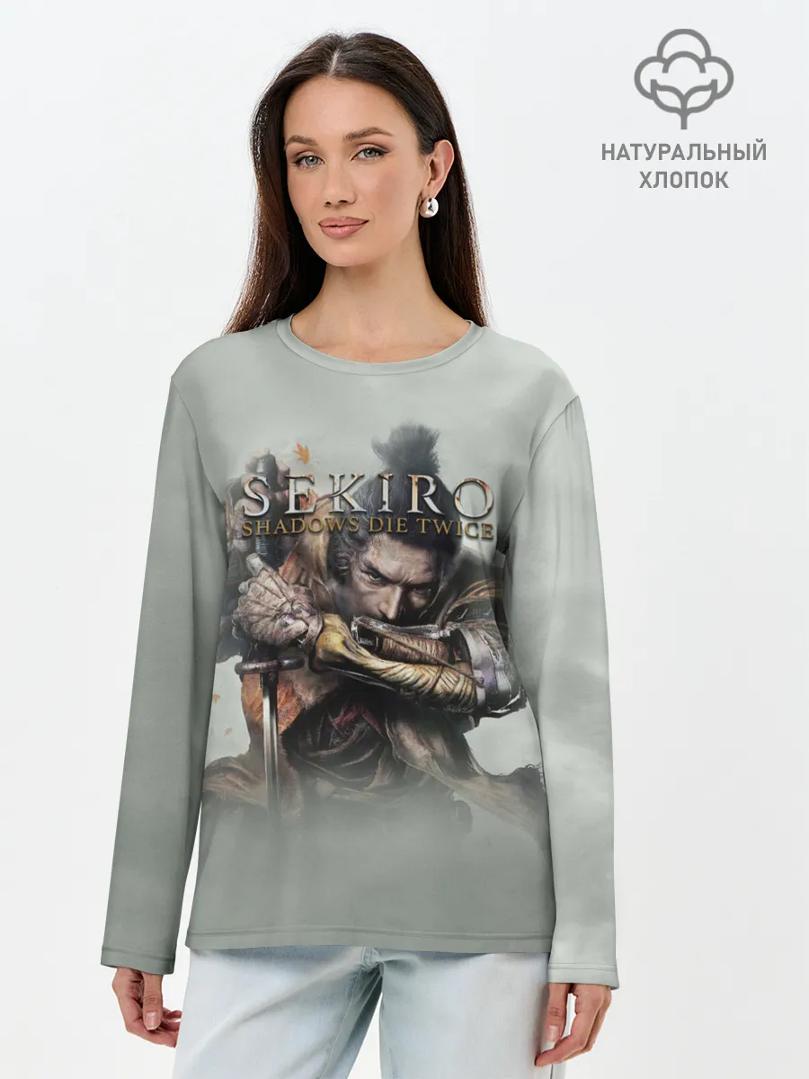 Лонгслив женский. Хлопок / Sekiro: Shadows Die Twice