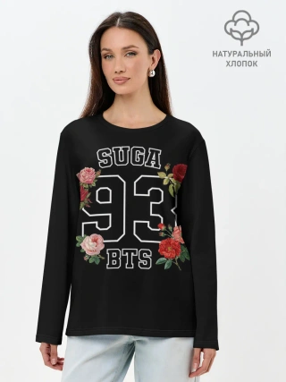 Лонгслив женский. Хлопок / SUGA 93 BTS