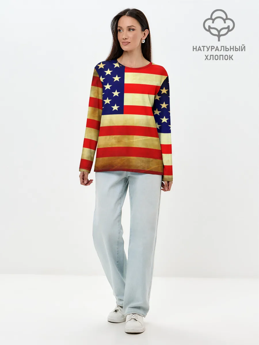 Лонгслив женский. Хлопок / USA