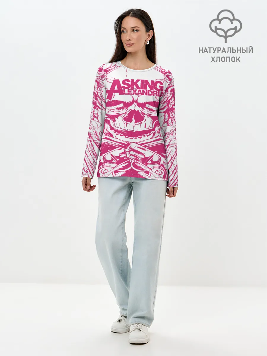 Лонгслив женский. Хлопок / Asking Alexandria