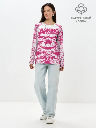 Лонгслив женский. Хлопок / Asking Alexandria