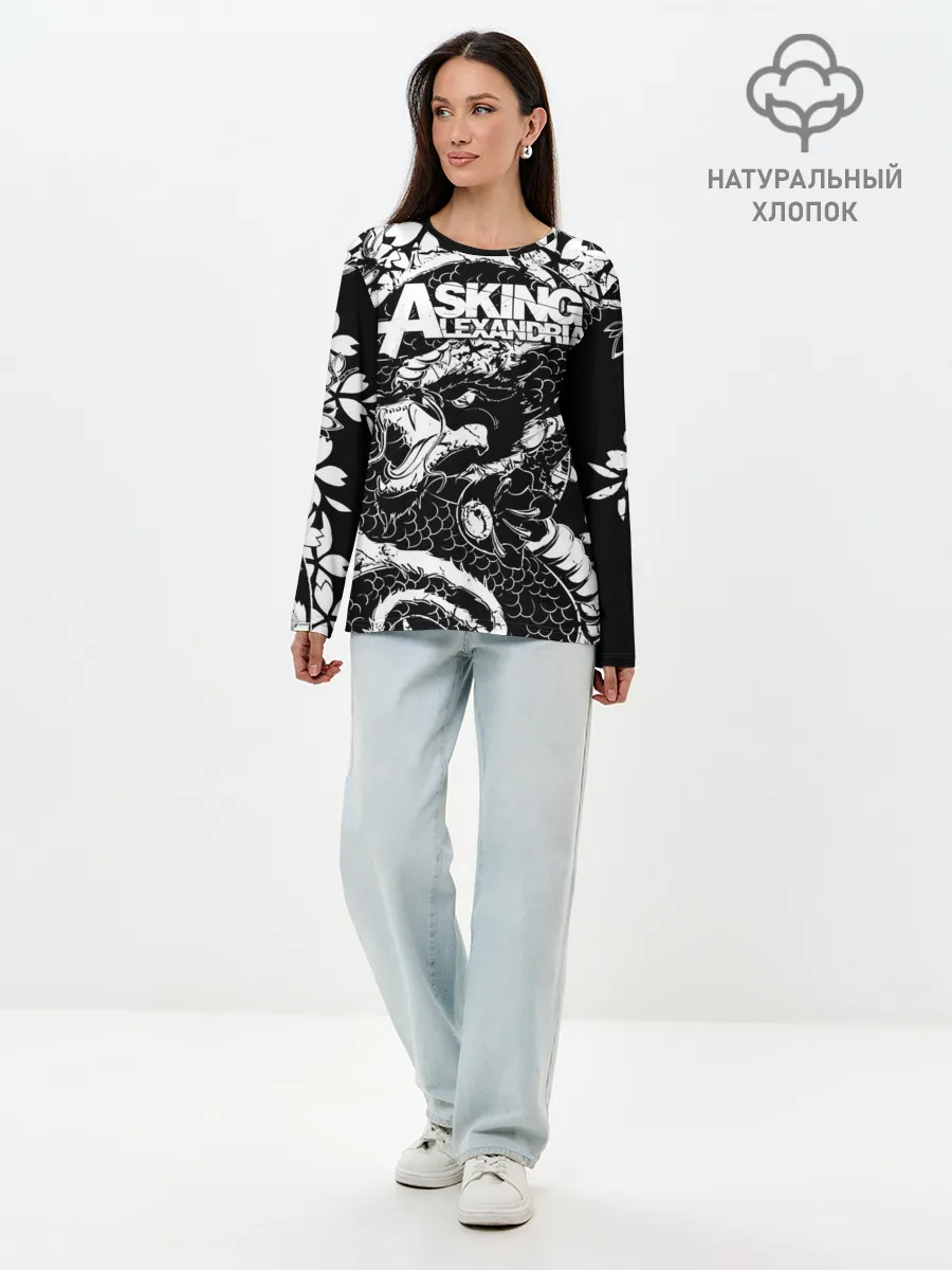 Лонгслив женский. Хлопок / Asking Alexandria