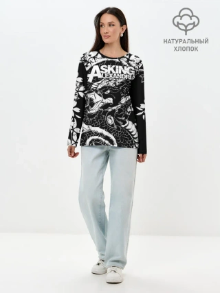 Лонгслив женский. Хлопок / Asking Alexandria