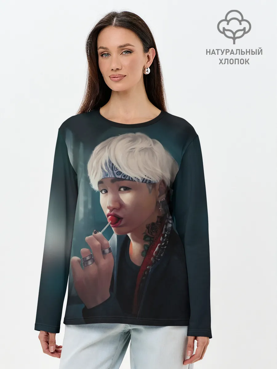 Лонгслив женский. Хлопок / Suga