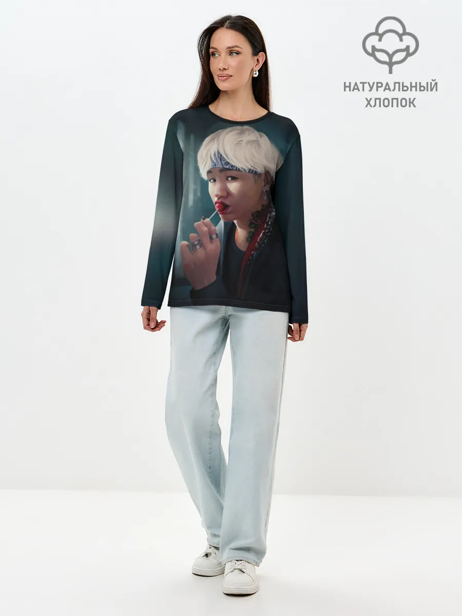 Лонгслив женский. Хлопок / Suga