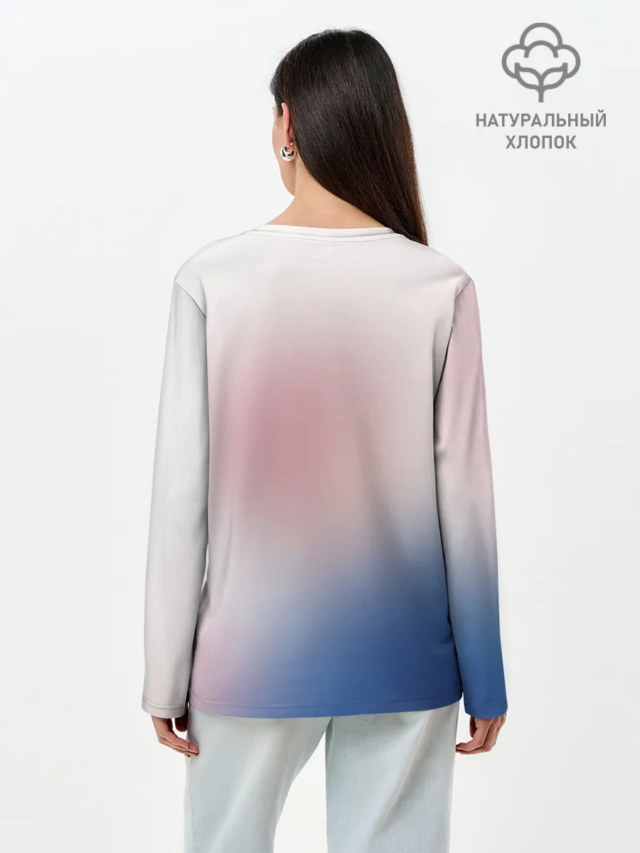 Лонгслив женский. Хлопок / Сакура