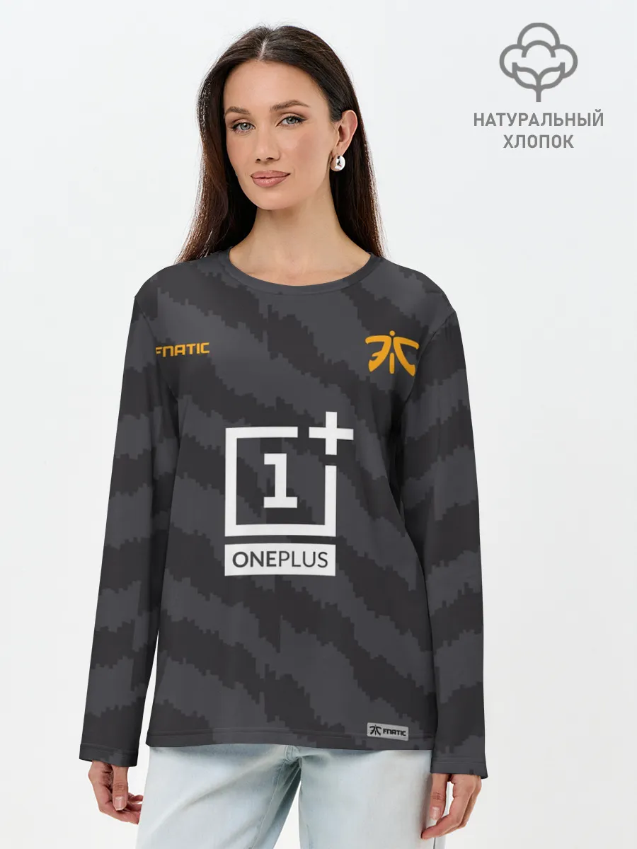 Лонгслив женский. Хлопок / Fnatic - Jersey pro 2019