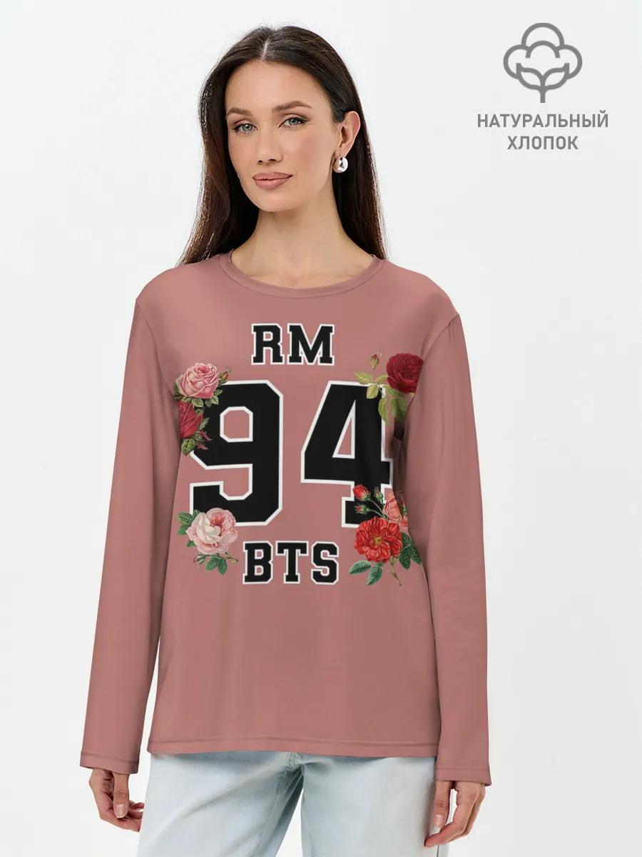 Лонгслив женский. Хлопок / RM BTS