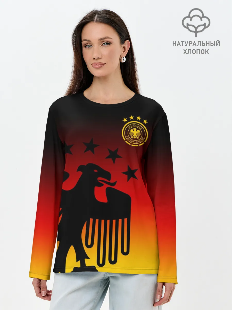 Лонгслив женский. Хлопок / Сборная Германии