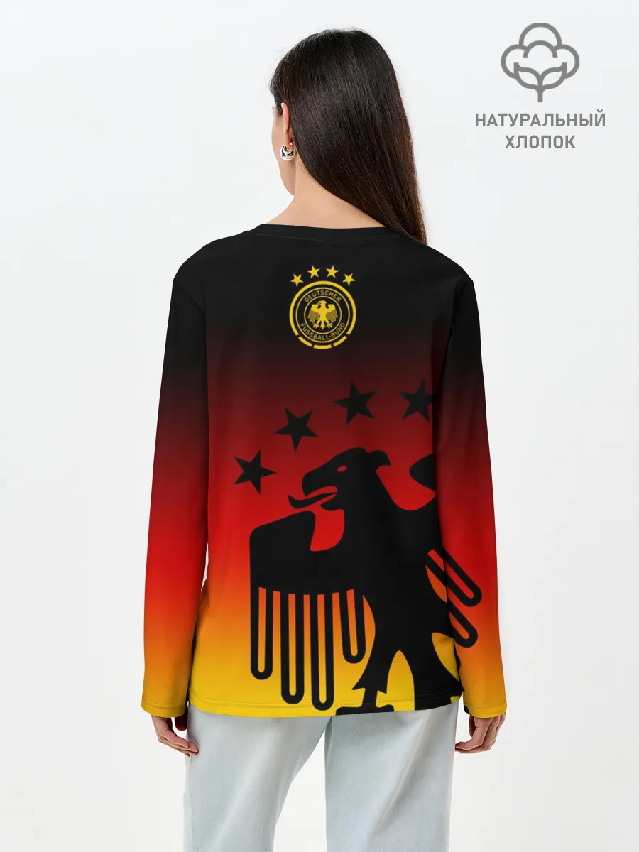 Лонгслив женский. Хлопок / Сборная Германии