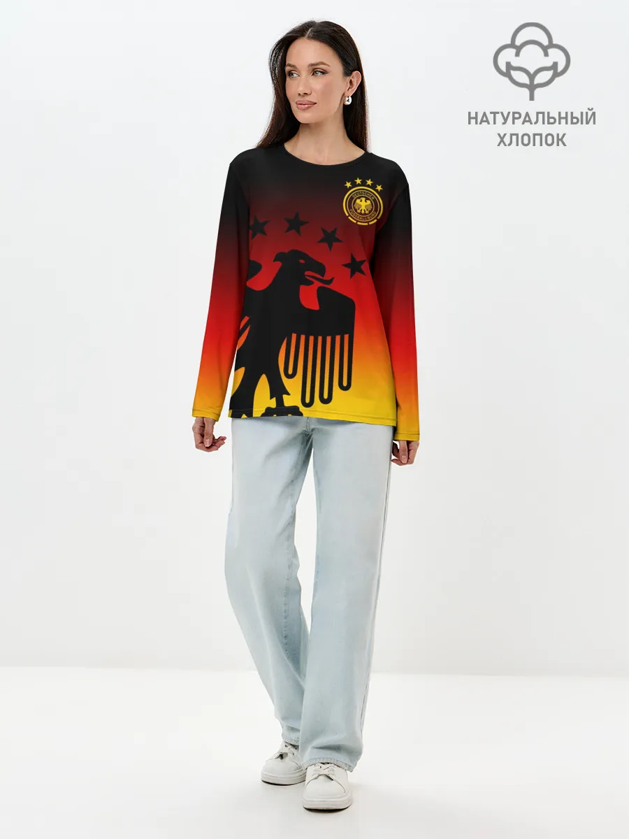 Лонгслив женский. Хлопок / Сборная Германии