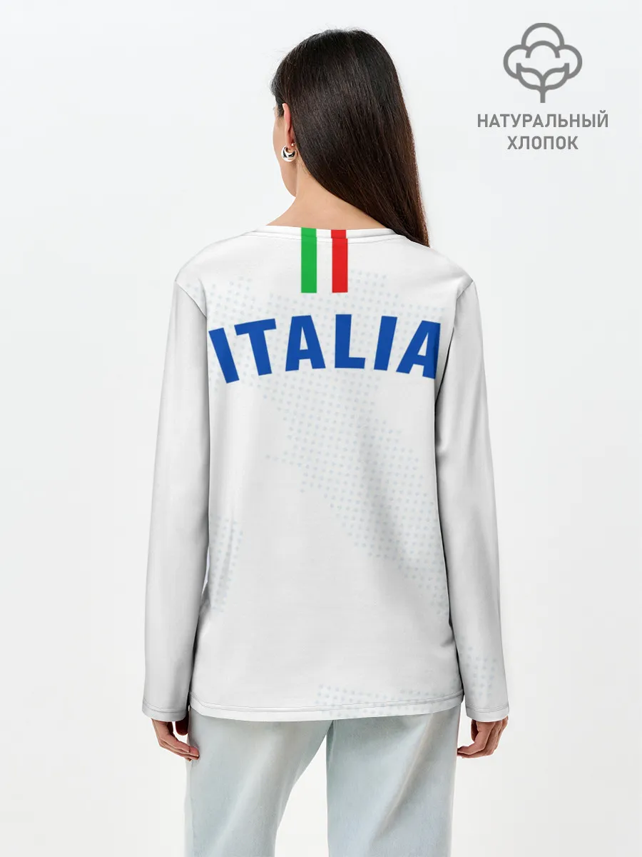 Лонгслив женский. Хлопок / Сборная Италии