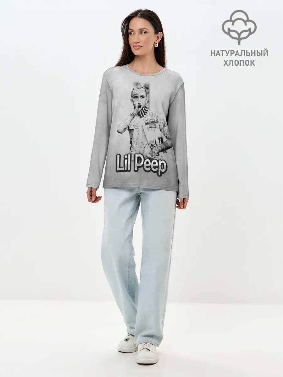 Лонгслив женский. Хлопок / Lil Peep