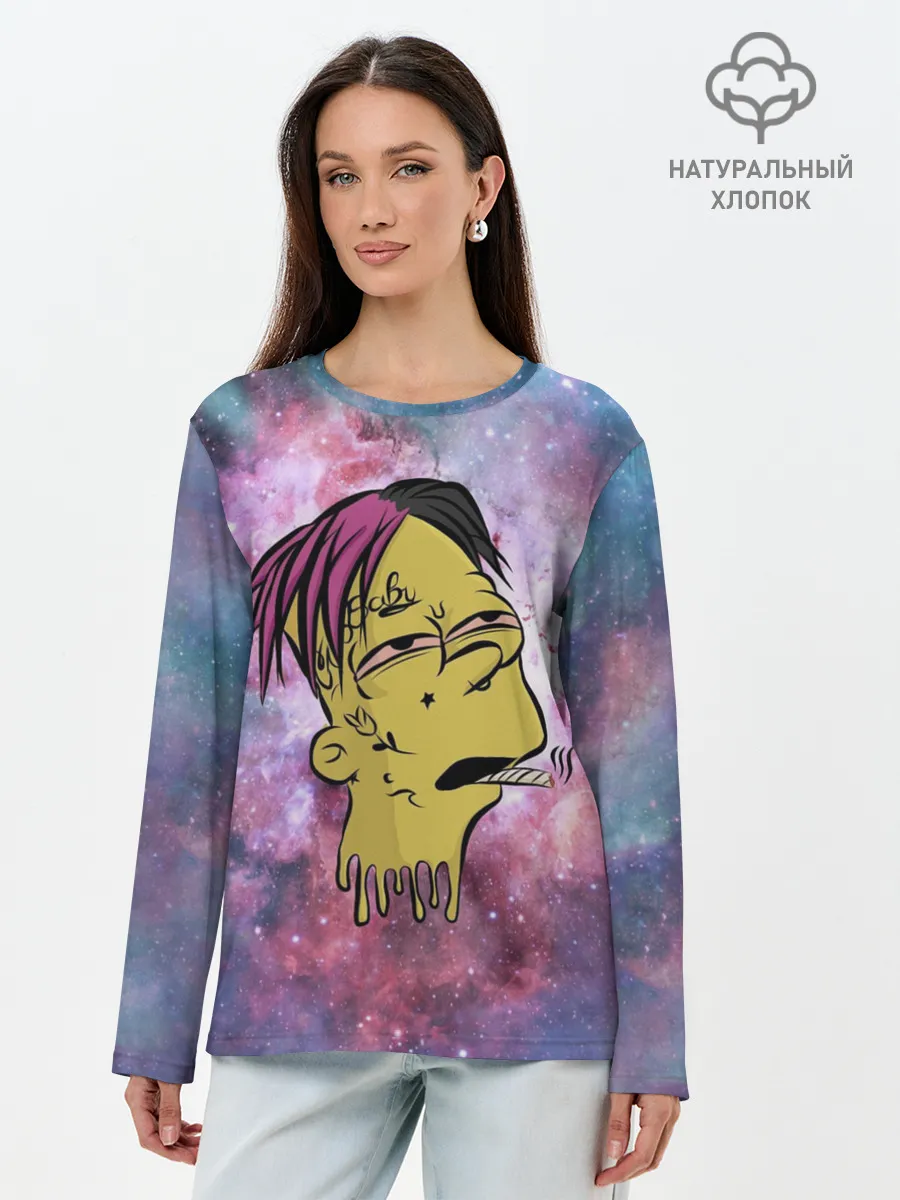 Лонгслив женский. Хлопок / Lil Peep