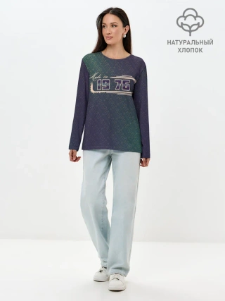 Лонгслив женский. Хлопок / Made in 1976