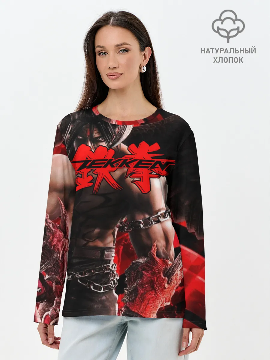 Лонгслив женский. Хлопок / Tekken