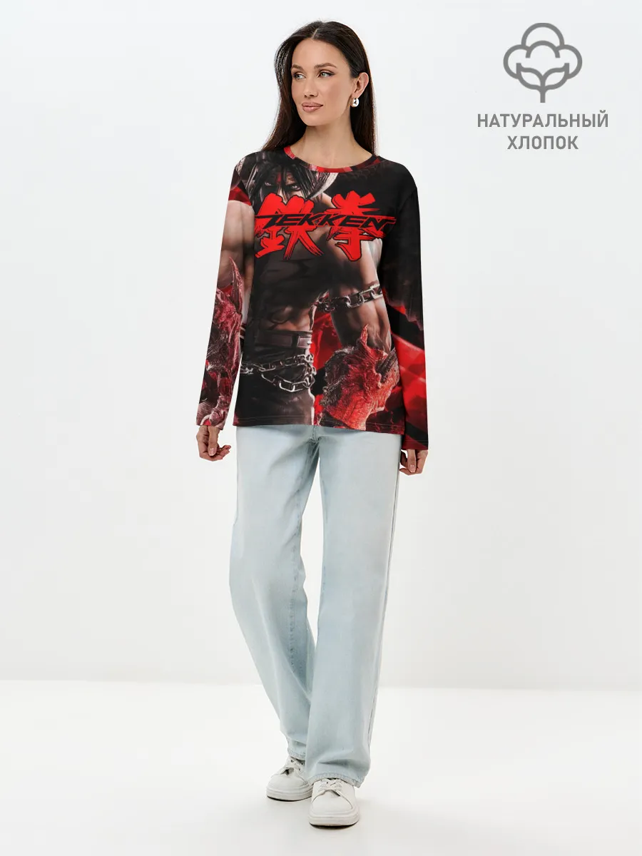 Лонгслив женский. Хлопок / Tekken