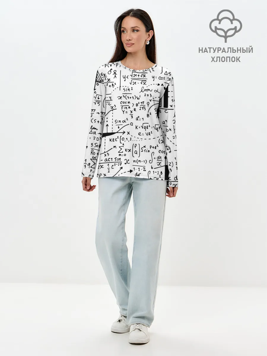 Лонгслив женский. Хлопок / Формулы