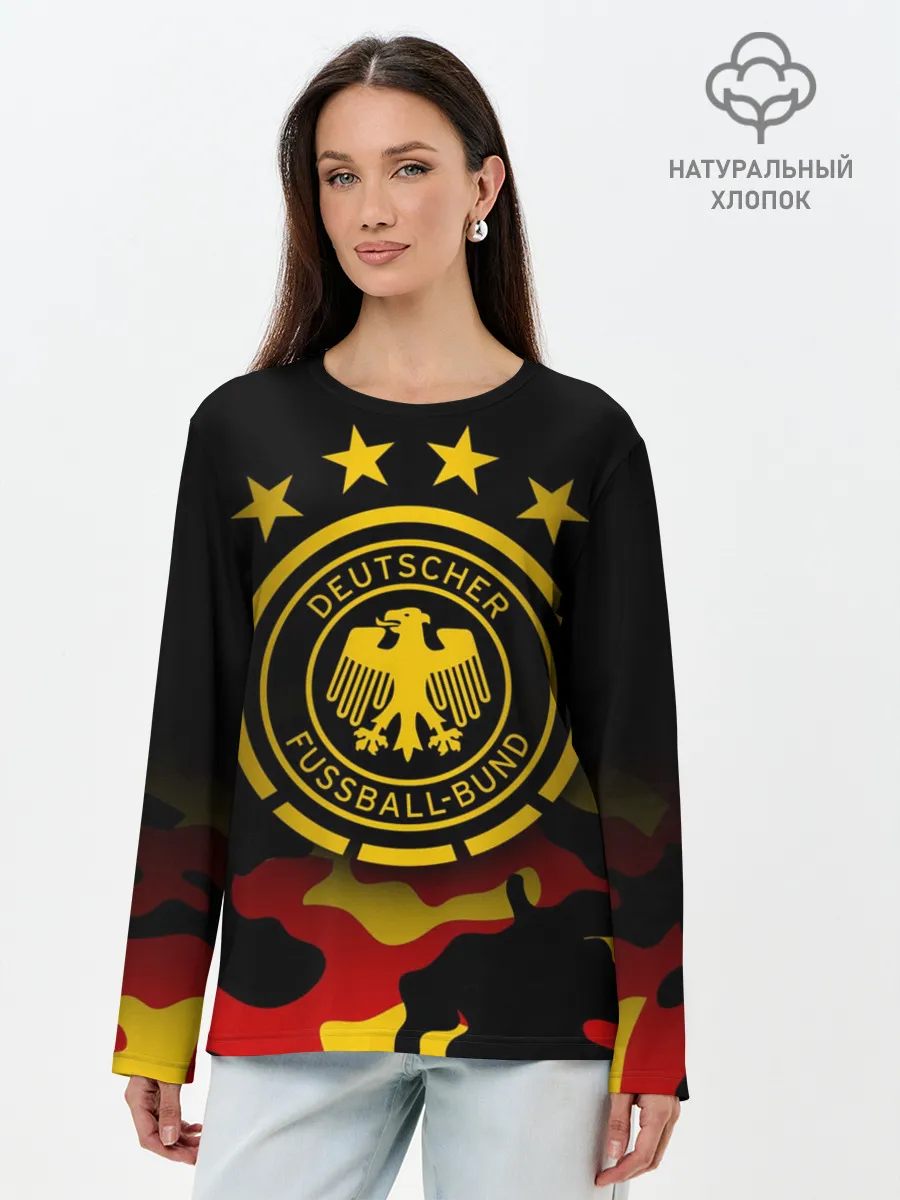 Лонгслив женский. Хлопок / Сборная Германии