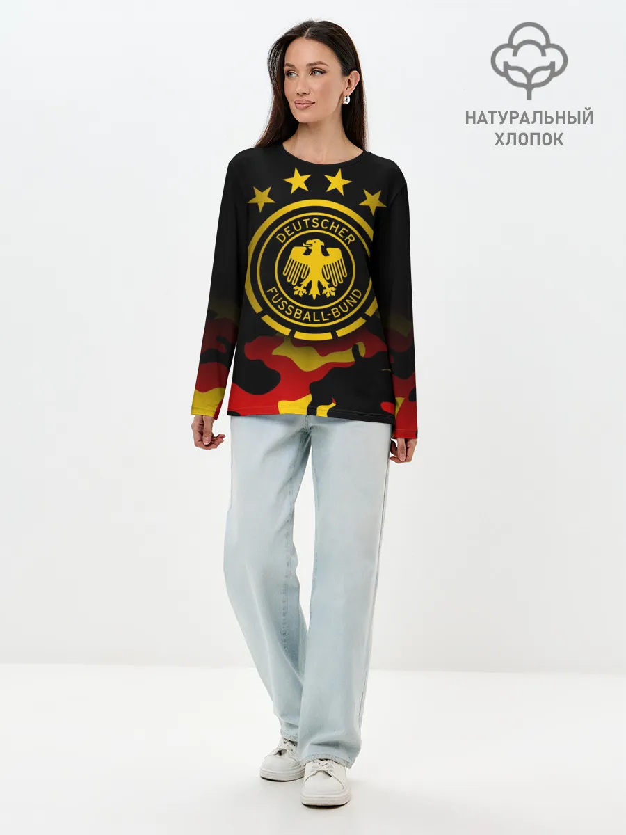 Лонгслив женский. Хлопок / Сборная Германии