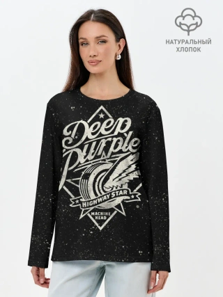 Лонгслив женский. Хлопок / Deep Purple