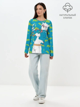 Лонгслив женский. Хлопок / JoJo Bizarre Adventure