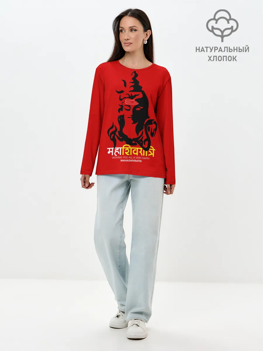 Лонгслив женский. Хлопок / Шива