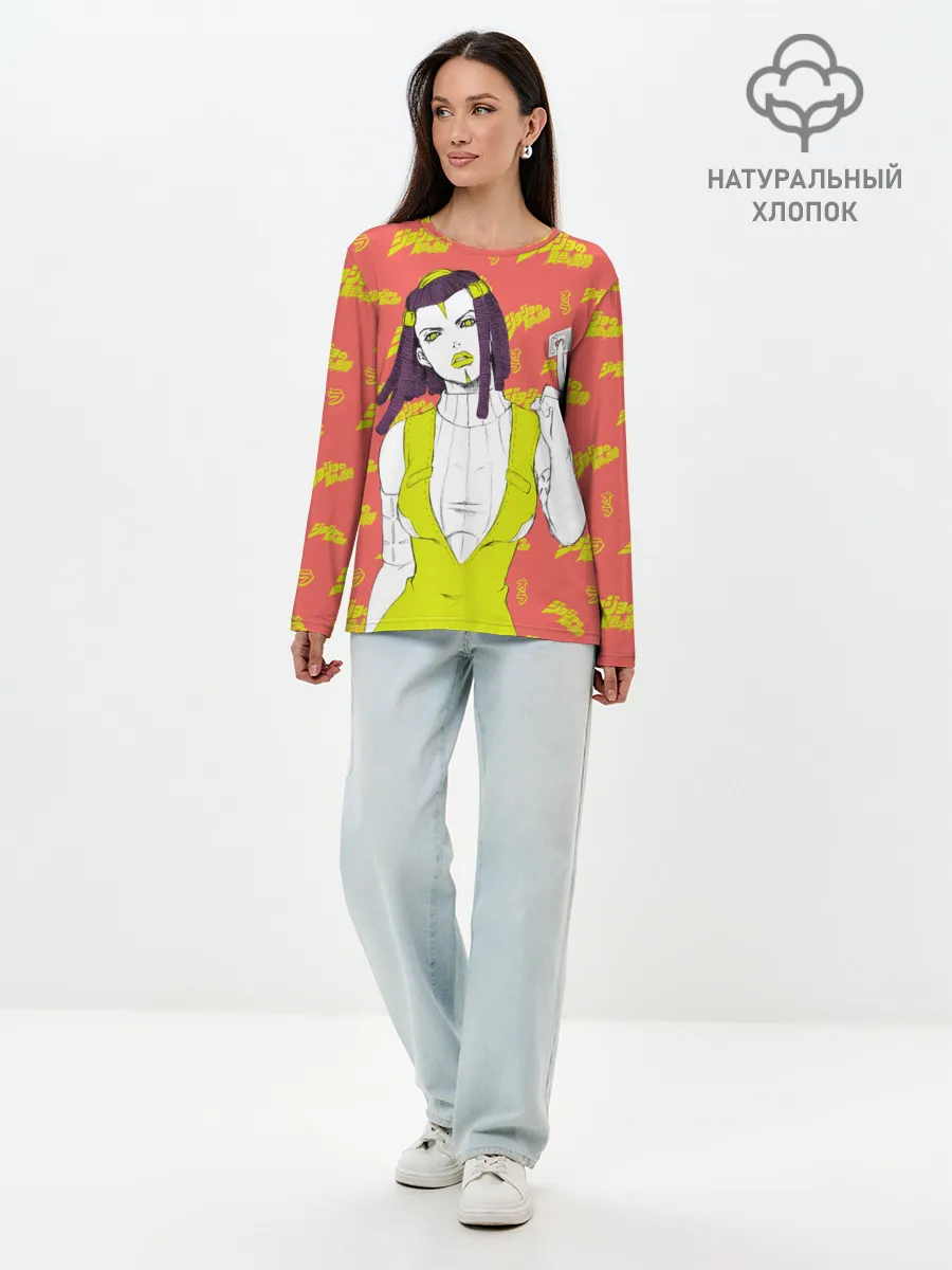 Лонгслив женский. Хлопок / JoJo Bizarre Adventure